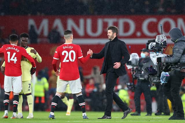 Michael Carrick announced his departure from Manchester United following Thursday's Premier League victory over Arsenal at Old Trafford. (Photo by Alex Livesey/Getty Images)