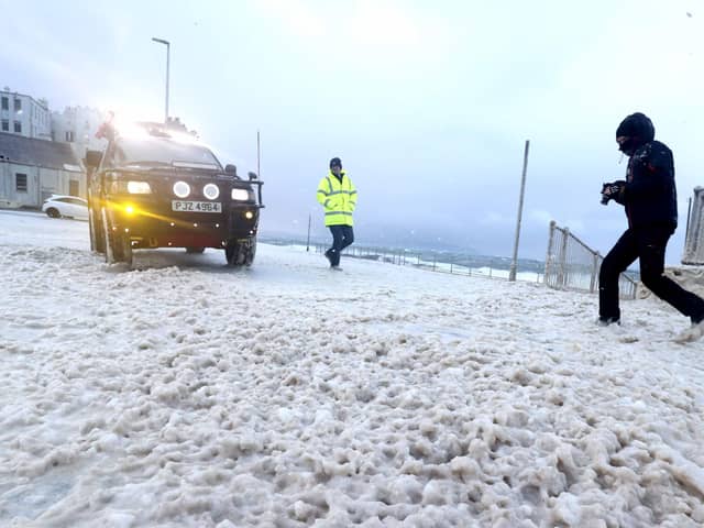 Storm Arwen hit the north coast less than two weeks ago, creating sea foam all over Portstewart. Pic: Steven McAuley/McAuley Multimedia