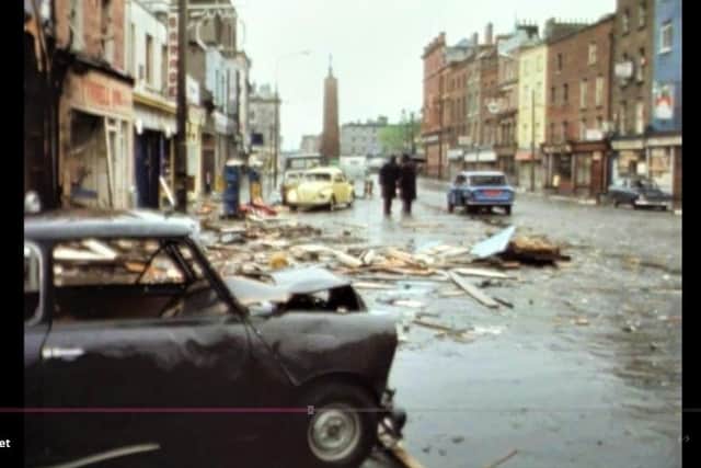 The aftermath of the Parnell Street bomb