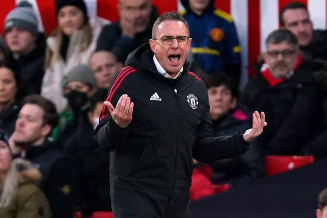 Interim Manchester United manager Ralf Rangnick. Pic by PA.