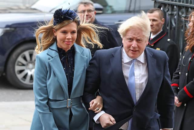File photo dated 09/03/20 pf Prime Minister Boris Johnson and partner Carrie Symonds