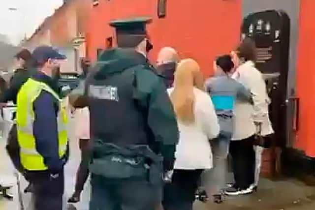 Police arrested a victim of a Troubles shooting after officers moved to break up an anniversary event of a UDA shooting on the Ormeau Road in February.
 Photo: Pacemaker.