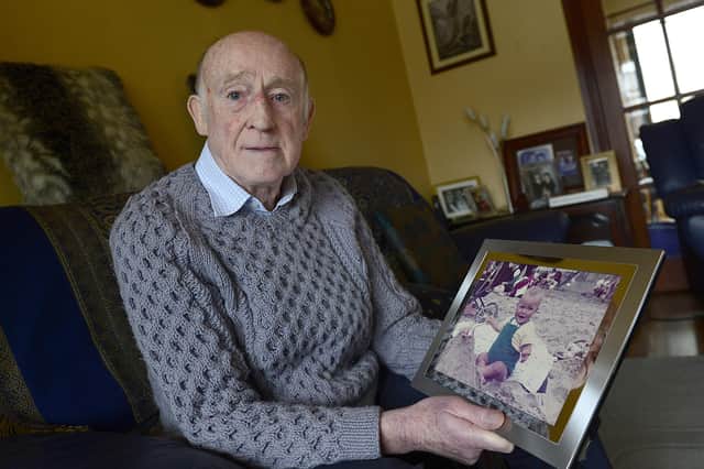 Jackie Nicholl pictured at his home in 2018. 
Picture: Arthur Allison/Pacemaker