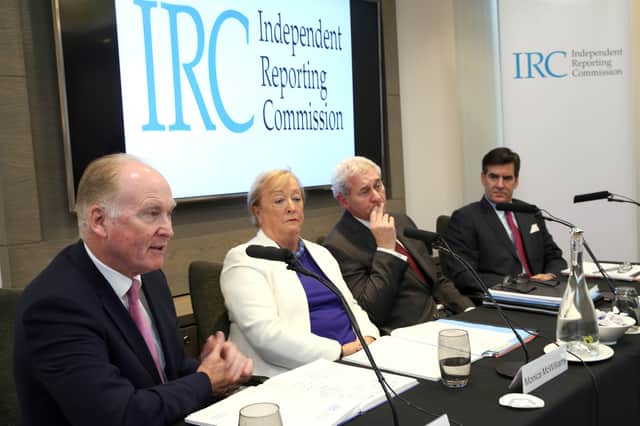 Independent Reporting Commission Tim O’Connor, Monica McWilliams, John McBurney and Mitchell Reiss. IRC reports lack detail on IRA capabilities, writes Owen Polley