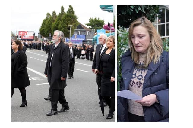 Contrast between the Bobby Storey funeral breach of Covid mass gathering rules, for which no-one in Sinn Fein was reprimanded or resigned, and the tearful and apologetic resignation of Allegra Stratton for her approach to a Downing Street Christmas Party that was allegedly held in breach of Covid restrictions