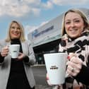 Judith Davis, Airport operations manager and Fiona McVeigh, area manager at Caffe Nero
