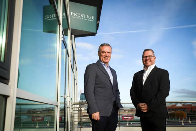 Trevor Shaw, CEO and Brian Allen, managing director of Digital at Prestige Insurance Holdings Limited