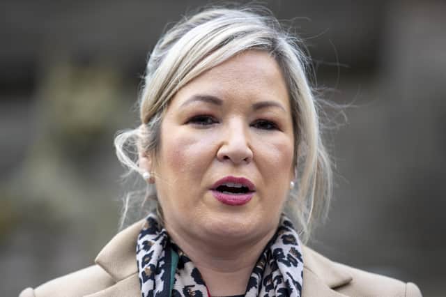 File photo dated 23/11/21 of Deputy First Minister Michelle O'Neill who has accused The DUP and Ulster Unionists of denying abortion services to women in Northern Ireland. Ms O'Neill made her comments at Stormont during the consideration stage of a DUP Private Member's Bill aimed at outlawing abortions being carried out in cases of serious non-fatal disabilities.