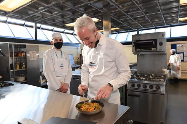 Former FutureChef winner Christopher Telford was a special guest judge at the final regional heats of this year’s FutureChef competition