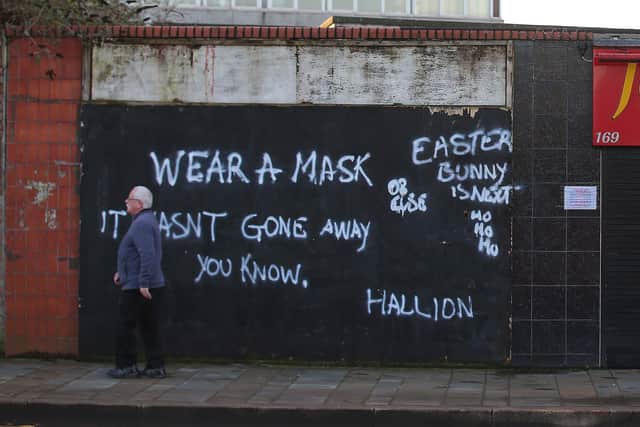 Grafiti on the Newtownards Road in Belfast