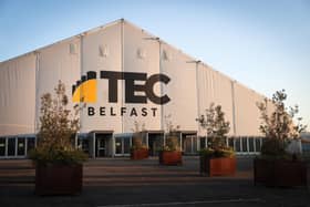 Health Minister Robin Swann has welcomed plans to transform TEC Belfast in the historic Titanic Quarter into Northern Ireland's latest mass vaccination centre.
