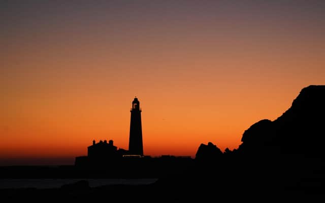 Dawn at St Mary's Lighthouse in Whitley Bay off the North East English coast on Friday, days before the shortest day of the year. Picture: Owen Humphreys/PA Wire