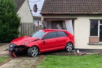 Alex Easton MLA has reported that joyriders have crashed into a pensioner's bungalow on Bloomfield Road South in Bangor.