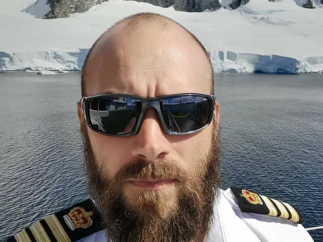Chief Officer Matt Neill, from Magilligan, near Coleraine, will spend the festive period near the South Pole away from his young family.