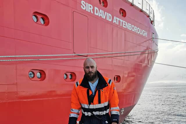 Chief Officer Matt Neill, from Magilligan, near Coleraine, will spend the festive period near the South Pole on a mission to support UK scientists conducting climate change researc on the RRS Sir David Attenborough.