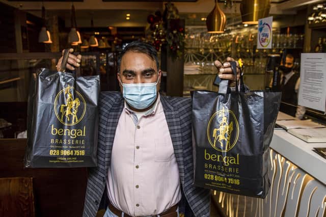Luthfur Ahmed of Bengal Brasserie in south Belfast who plans to donate meals on Christmas day to the Simon community for the homeless.