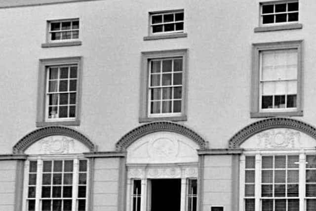 The birthplace of Francis Rawdon Moira Crozier in Church Square, Banbridge, Co Down. The property, built in 1791, was originally called Avonmore House and became known as Crozier House