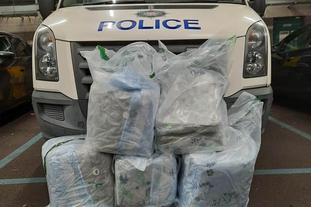 Two men, aged 41 and 38, have been arrested on suspicion of possession of Class B controlled drugs and possession of Class B controlled drugs with intent to supply.