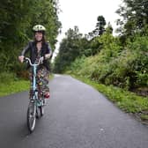 Infrastructure Minister Nichola Mallon on the Comber Greenway