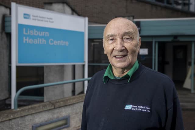 Lisburn Health Centre Porter Jimmy Chapman who has been awarded a British Empire Medal (BEM) in the New Year honours list