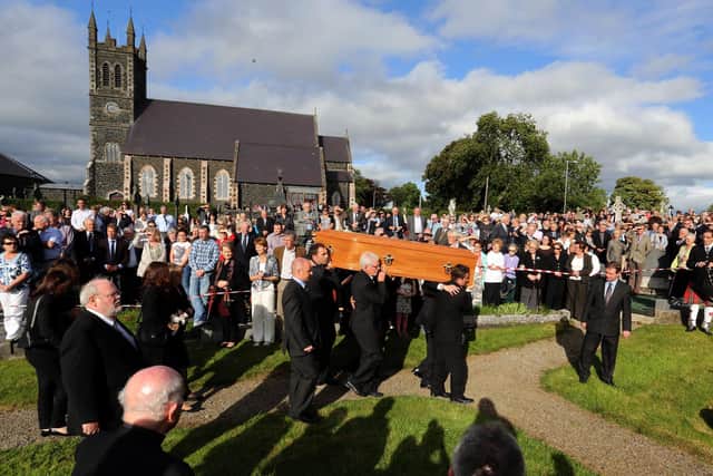 The way is open for unionists to assert their own brand of Irishness which is shot through with Britishness too. Nothing brought the failure to claim common roots in Irish soil home more than the absence of any unionist political representative at the funeral of the poet Seamus Heaney, at Bellaghy, above, in 2013