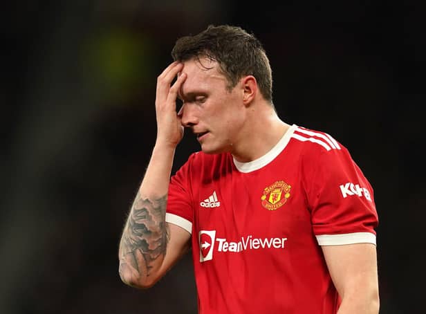 Manchester United's Phil Jones during defeat to Wolves. Pic by PA