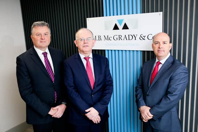 Directors Mal McGrady, Seamus McLernon and Conaill McGrady