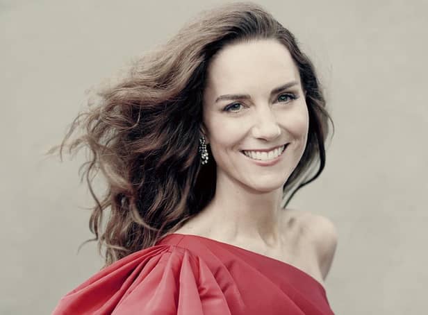 One of three new photographic portraits released by Kensington Palace of the Duchess of Cambridge who celebrates her 40th birthday on Sunday. Photo: Paolo Roversi/PA Wire