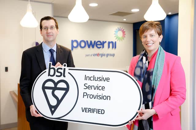 William Steele, director of Customer Solutions at Power NI and Gwyneth Compston CSR manager at Power NI