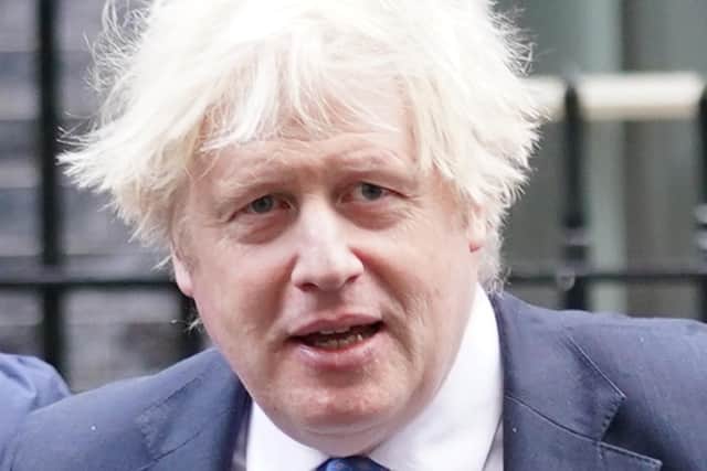 Prime Minister Boris Johnson in Downing Street