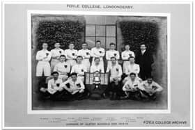 Foyle College won the Schools' Cup in 1915. Pic courtesy of Foyle College Archive.
