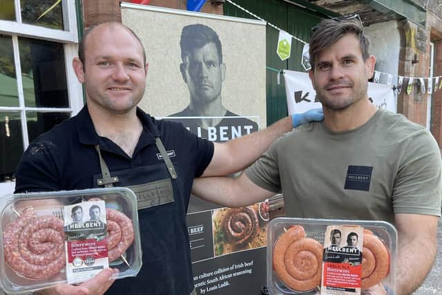 Schalk van der Merwe and Louis Ludik of Hellbent have now added Homefire South African brandy and premium wines to their successful portfolio of meats
