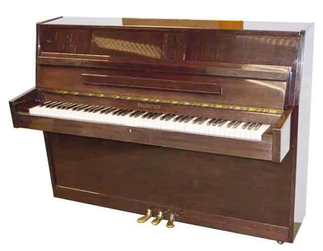 A modern upright piano