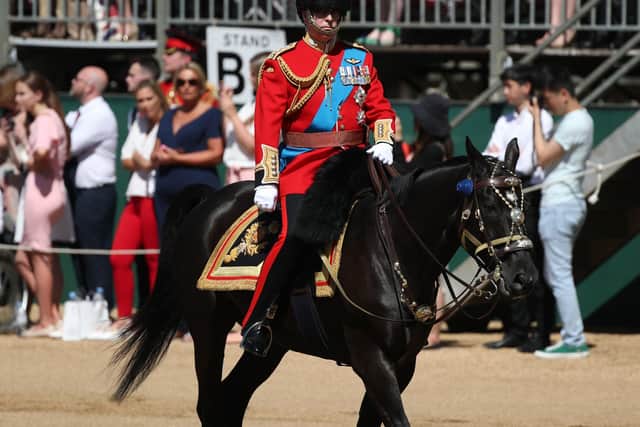 The Duke of York, Colonel of the Grenadier Guards, in his first year as the inspecting officer after taking over the role from his father the Duke of Edinburgh late in 2017, during the Colonel's Review on The Mall in London. Photo: Yui Mok/PA Wire