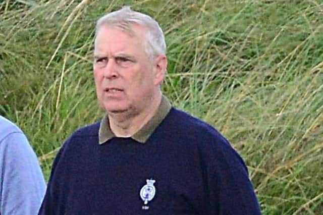 Pacemaker Press 09-09-2019: Prince Andrew golfing at Royal Portrush in Northern Ireland.
Picture By: Arthur Allison/Pacemaker Press.