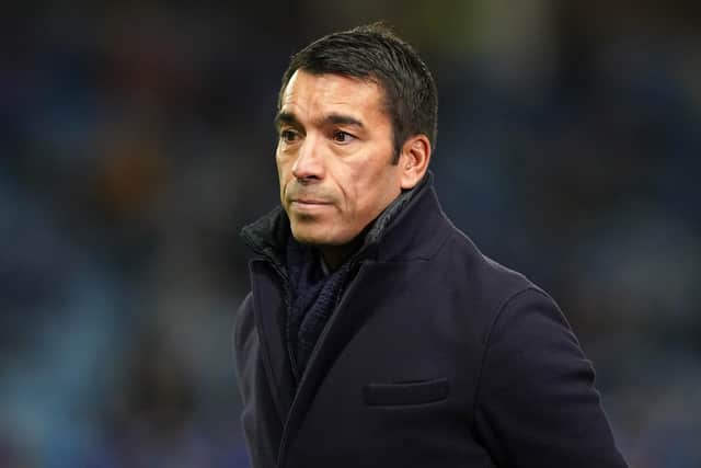 Rangers manager Giovanni van Bronckhorst. Pic by PA.
