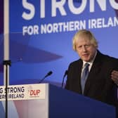People in Northern Ireland got a brutal lesson in Boris's brazen, careless style of leadership. He told the DUP in 2018, above, that no UK government should agree “regulatory or customs” controls, then he agreed them