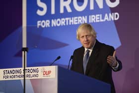 People in Northern Ireland got a brutal lesson in Boris's brazen, careless style of leadership. He told the DUP in 2018, above, that no UK government should agree “regulatory or customs” controls, then he agreed them