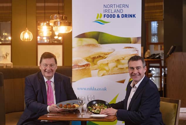 Michael Bell, executive director, Northern Ireland Food and Drink Association with Niall Martindale, interim managing director, firmu