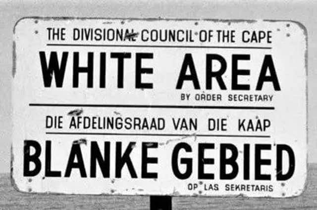 Sign in South Africa, c.1976 (AP/PA)
