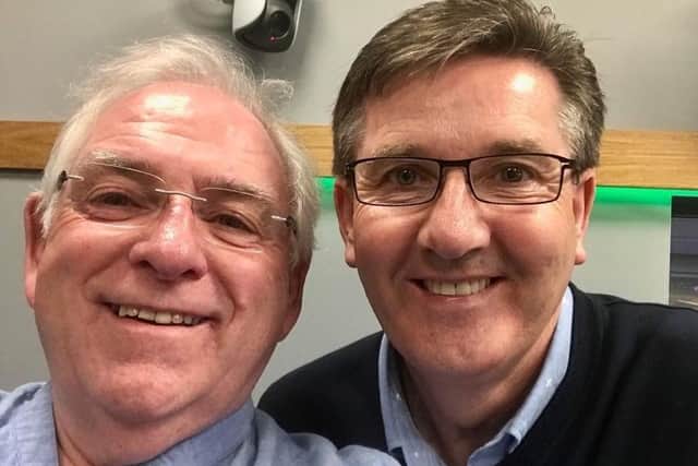 Hugo, 71, with one of his favourite Irish country music stars, the inimitable Daniel O'Donnell