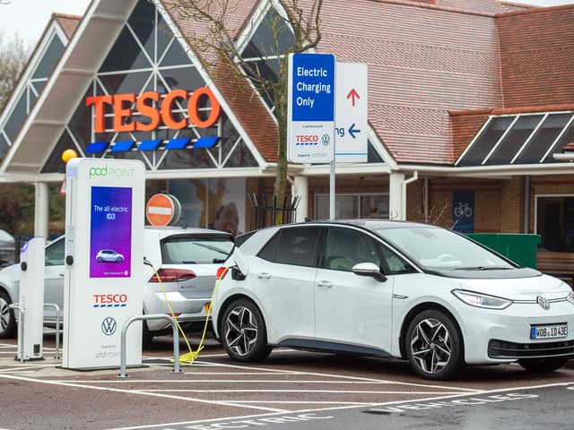 Tesco NI plan to install more charging points at a further 10 stores across NI in 2022