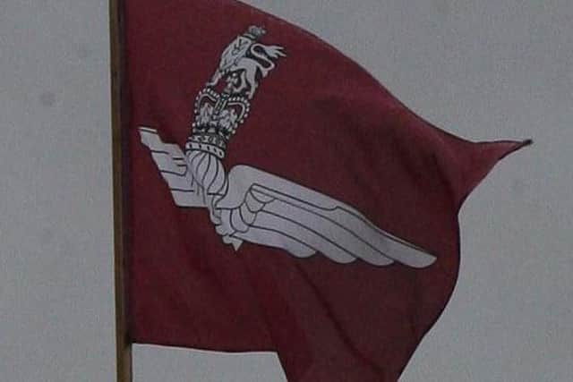 The flag of the Parachute Regiment