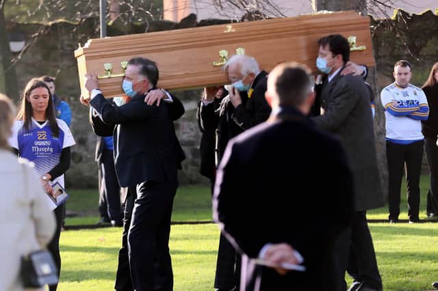 Funeral of Fionntan McGarvey at St Brigid's Church, Belfast. Picture by Jonathan Porter/PressEye