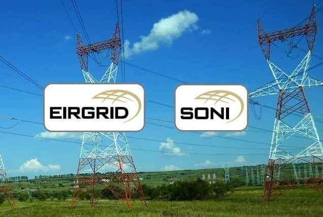 The identical logos of SONI and EirGrid – the technical bodies which keep the power grids north and south running