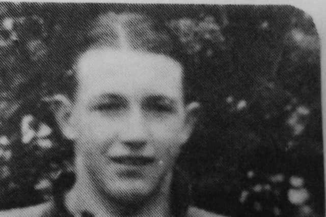 Bill McKay in the 1939 Coleraine Academical Institution’s Schools’ Cup-winning team. Pic courtesy of Coleraine Academical Institution Museum.