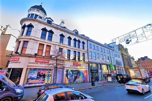 Shutters down at Dawson’s Music, Belfast – the retailer’s roots date back overa century, but it has flitted in and out of administration in recent years