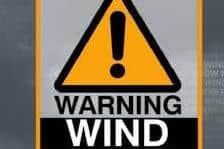 Weather warning for wind