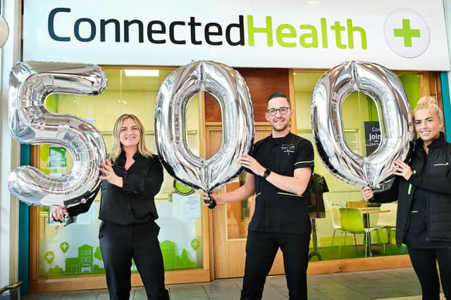 Theresa Morrison, Connected Health director of clinical services and training, Christopher Brady and Amy Napier, Connected Health care assistants