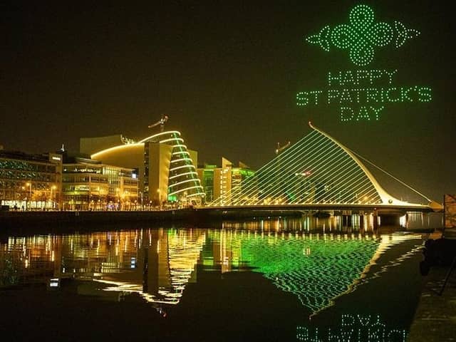 Image from all-island agency Tourism Ireland, promoting St Patrick’s Day in Dublin